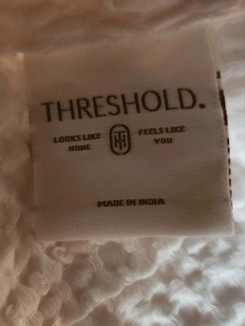 Threshold King Size Blanket Natural Fibers, Ivory, Like New